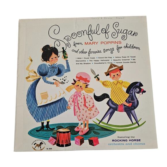 Mary Poppins movie A Spoonful of Sugar 1960s 45rpm record from Peter Pan Records - Picture 1 of 3
